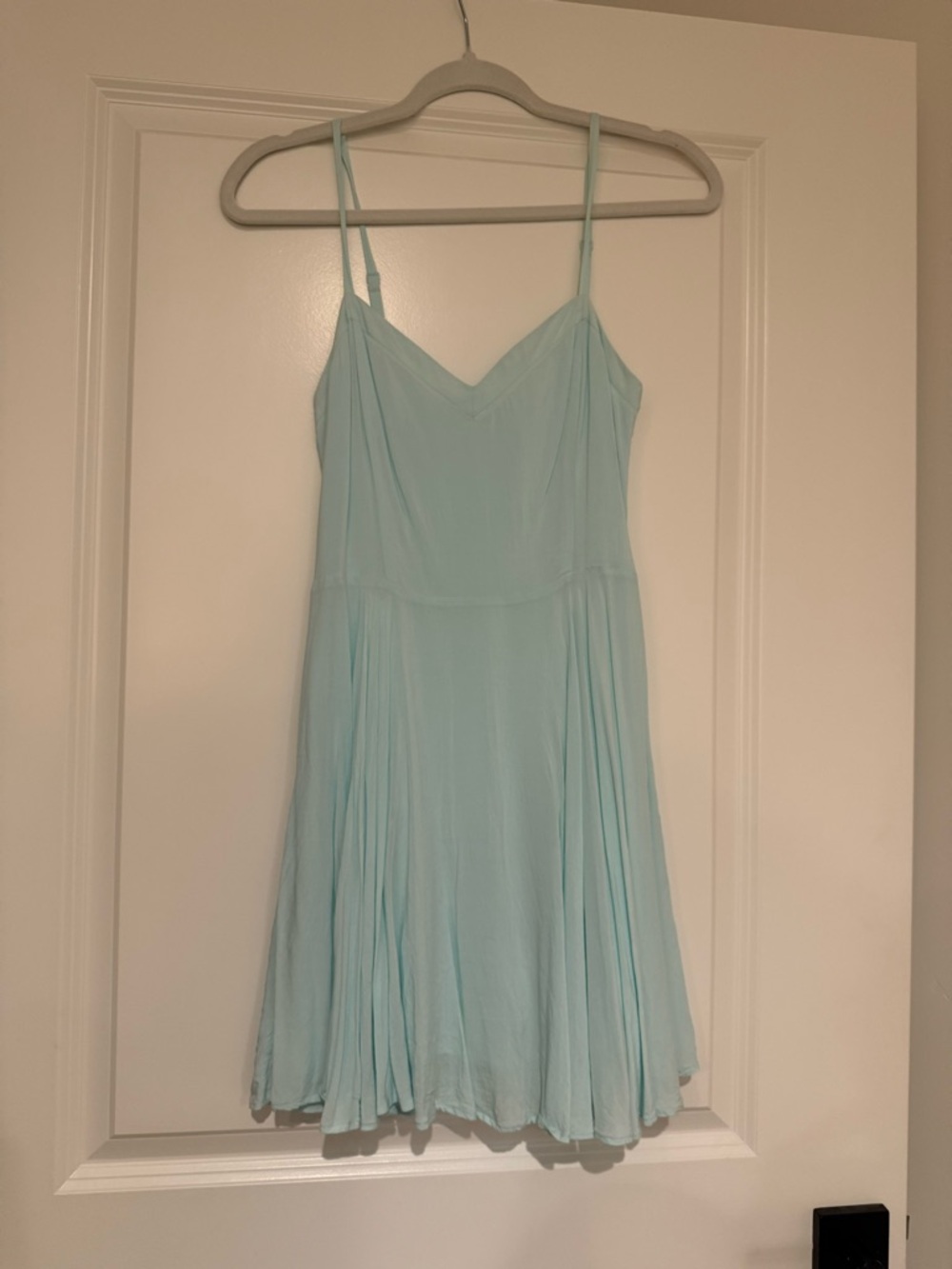 Talula Aritzia Lipinski Skater Dress size 4 in light blue color